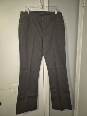 Claudia Ev Size 12 Dark Gray Straight-Leg Pants